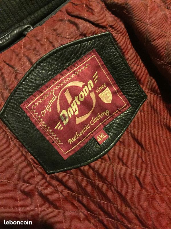 Veste cuire veritable XXL DAYTONAE (image 3)