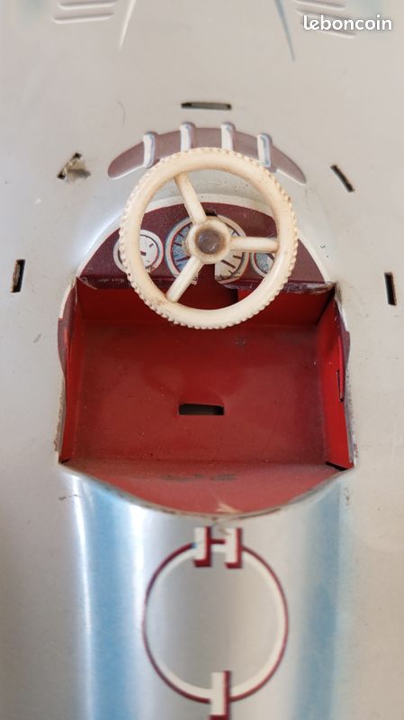 Camion Grue Joustra Mercedes En Tôle - Échelle 1/10 - Vintage Très Bel état