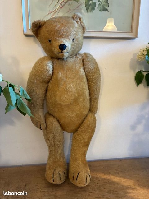 Vieux jouets en mohair d'ours - France