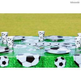 Nappe De Table Football Verte 140 Cm X 40 Cm - Parfaite Pour Fêtes D'Anniversaire Garçons Et Événements Sport