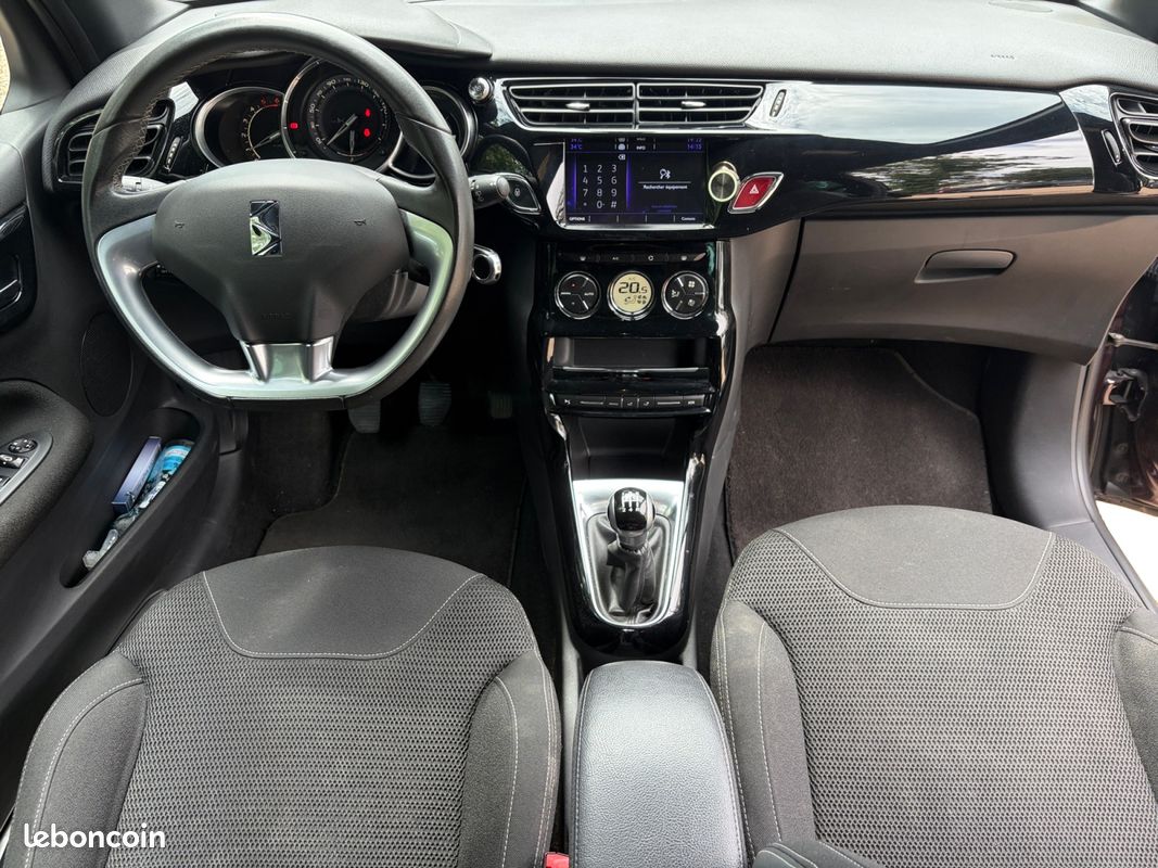DS DS3 1.6 BLUE HDI SO CHIC 100Ch Garantie 12 mois / CAMERA DE RECUL / RADAR AVANT (image 2)