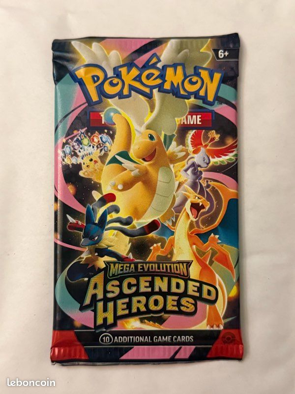Booster Pokemon Ascended Heroes (M2.5) scellé anglais + 1 carte mystère offerte (image 1)