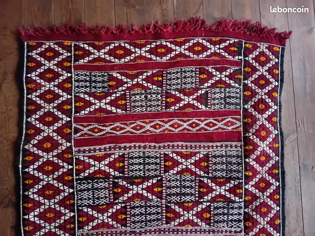 Tapis Berbère Marocain Vintage – Zemmour, 100% Laine Fait Main, 350x230cm