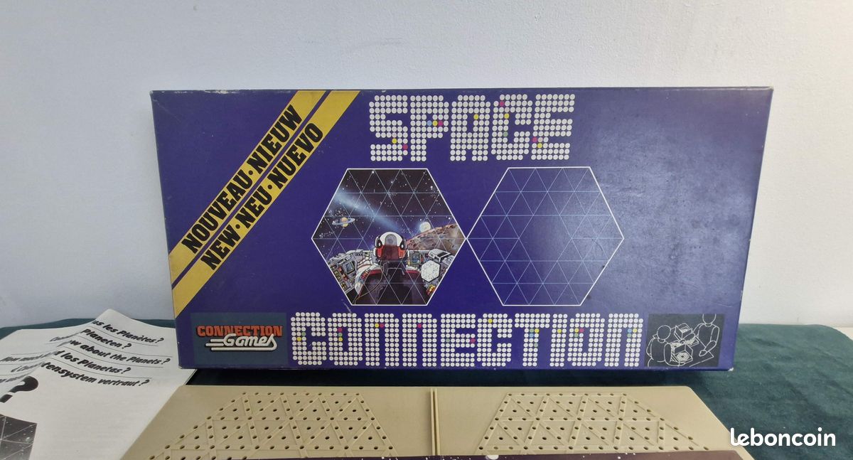 Jeu De Société Vintage Space Connection - Ancien Jeu De Plateau - Occasion