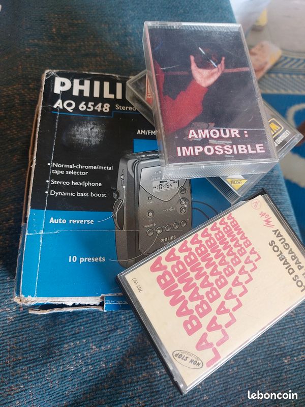 Philips AQ 6542 Avec Défaut / Walkman Cassette Player Vintage Baladeur Lecteur