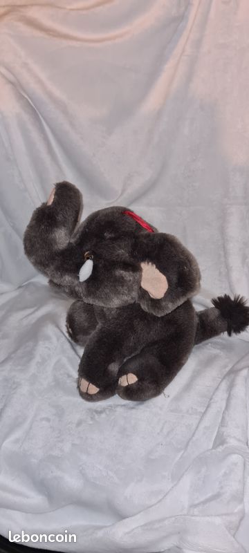 🐘 Peluche éléphant toute douce porte-bonheur – doudou bébé / décoration chambre enfant (image 2)