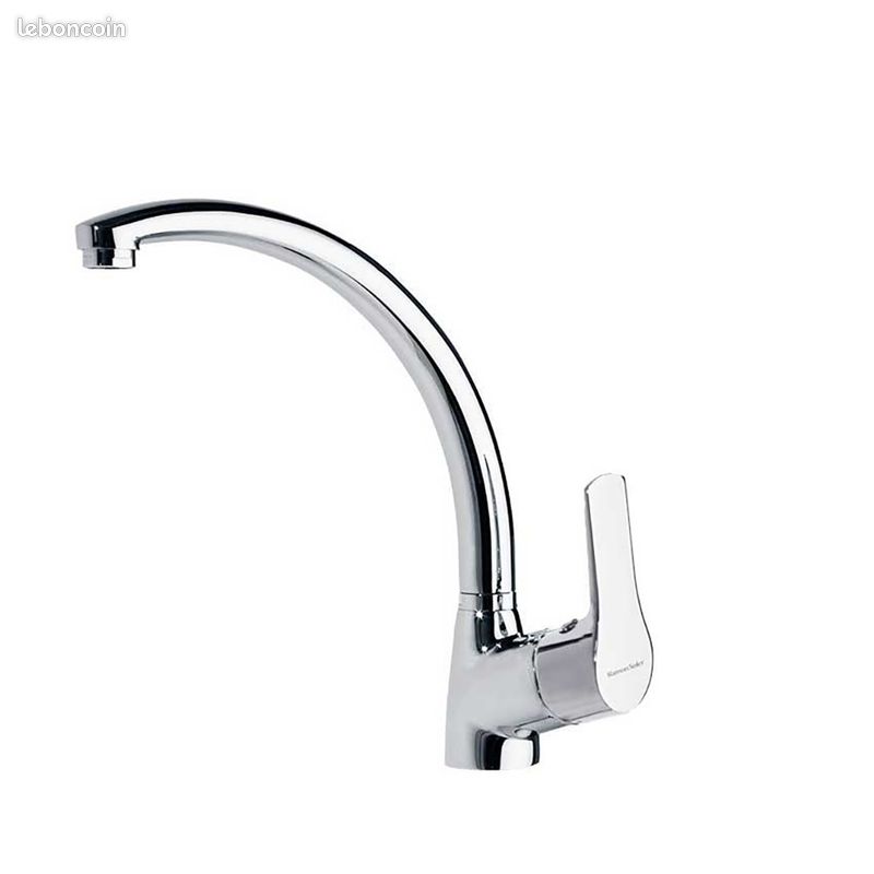 Robinet mitigeur titanium ramon soler neuf jamais poser avec flexible envoie possible (image 1)