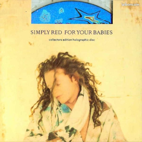 Simply Red – For Your Babies (2 versions) - Me & The Devil Blues - Freedom - CD Maxi-Single 4 tracks, EastWest / Warner Music 9031-76341-9, YZ642CDX - Collectors Edition Holographic Disc, 1992 (image 1)