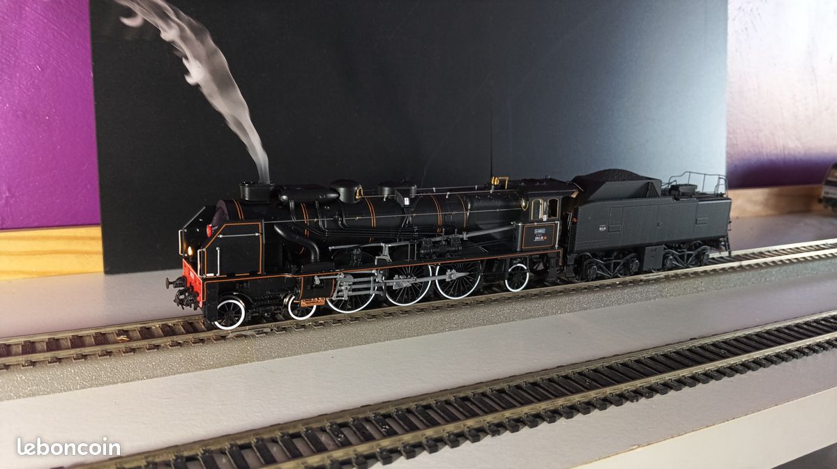 Roco HO 62303 – Locomotive Vapeur 231 E 26 SNCF Noire – Digitale Sonore, Comme Neuve