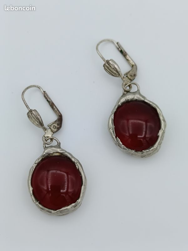 Lot de 2 paires de boucles d'oreilles vintage (image 4)
