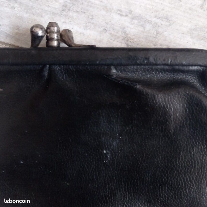 AUTHENTIQUE PORTEFEUILLE/PORTE-MONNAIE CLIPSÉ A.VALENTINO cuir TBE vintage EUR 32,00 - FR