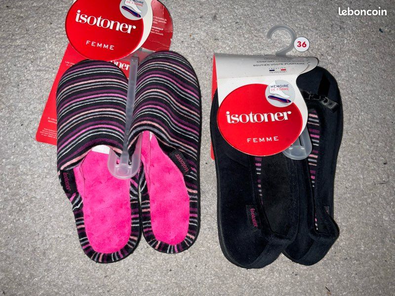 Isotoner Chausson Auchan Lot Isotoner Neufs En P 36 Chaussures