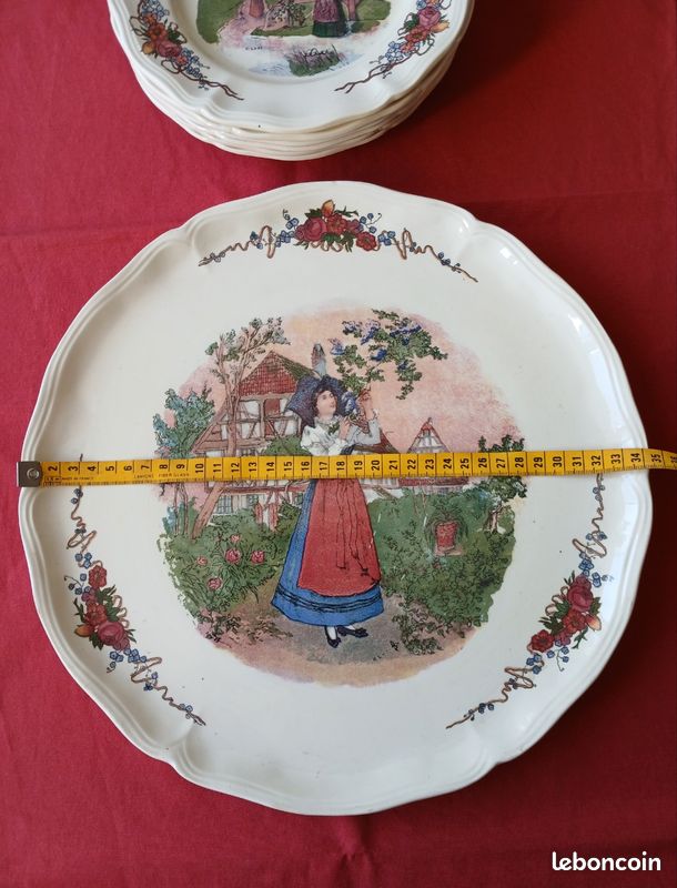Service à dessert : Obernai Faïenceries Sarreguemines (image 3)