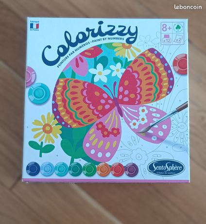Peinture Acrylique - SENTOSPHERE - Colorizzy - Oiseaux - Peinture à numéro pour jeunes artistes - Dès 8 ans
