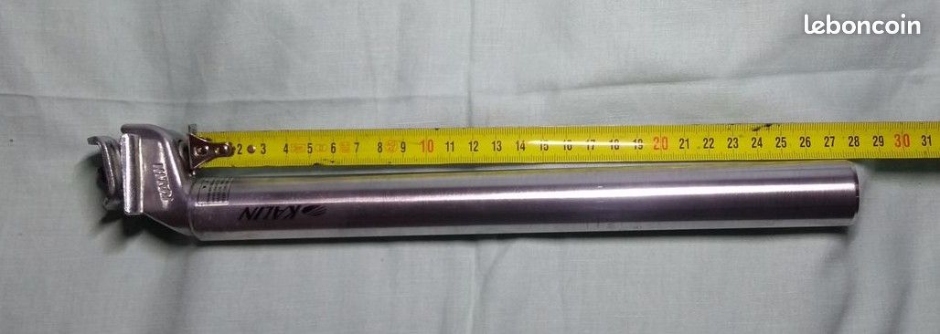 Pièce détachée vélo tige selle aluminium 30 cm Diamètre 27.6 mm 13 mm - Équipements vélos