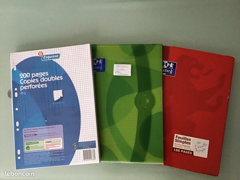 Copies doubles et simples petits carreaux (image 1)