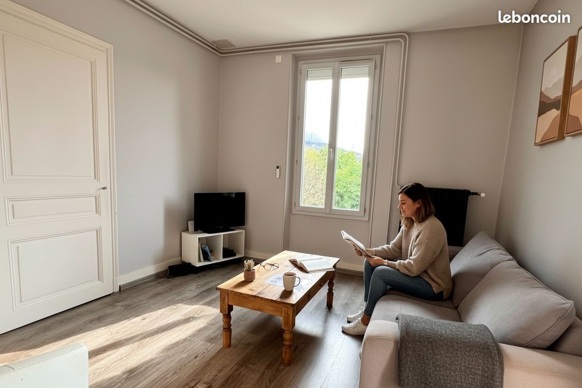 Location de vacances ou cure à Aix Les Bains - 2 Chambres - Bel appartement Lumineux avec Terrasse donnant sur Parc Arboré (image 8)