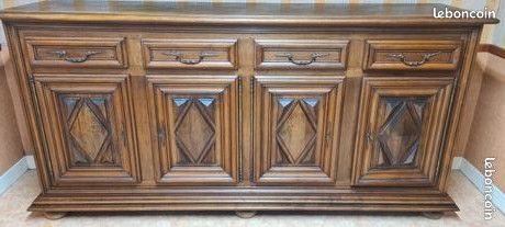 Enfilade en noyer style Louis XIII (image 2)