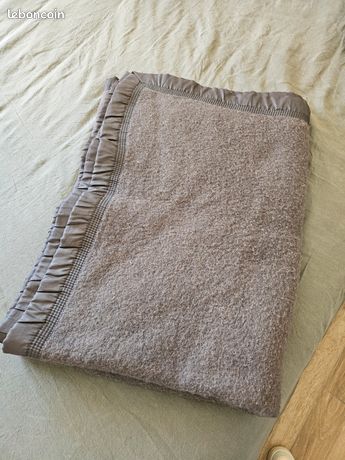 Couverture 100% Pure Laine Vierge Double Face volta 500 Gr/m² Toison D'or - Couverture