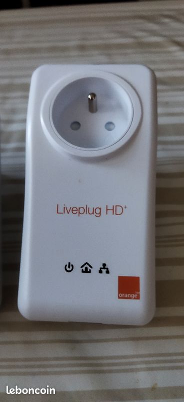 Lot de 3 prises Liveplug HD +orange 200Mbits/s (image 3)