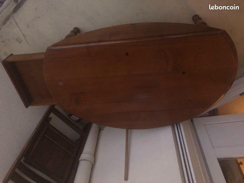 Table basse bois massif avec deux battants afin d’agrandir selon les invités (image 4)