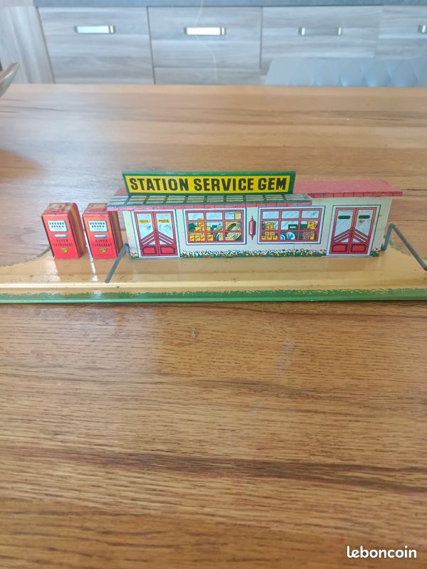 Circuit Gem Stop Auto-Matic douane tôle lithographiée 1955
