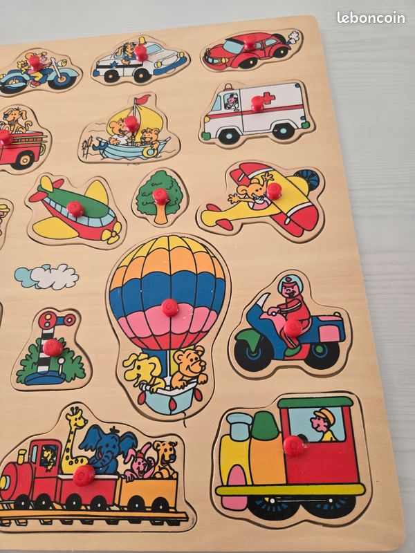 Puzzle bois mode de transport (image 2)