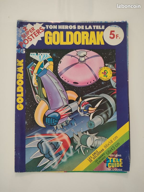 Goldorak - Super Poster Télé-Guide N°4 - Goldorak Contre Golgoth - Collection
