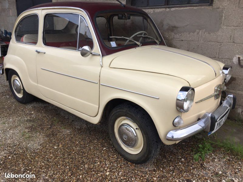 🏁 Echange fiat 600 rare intérieur neuf / peinture récente (image 1)