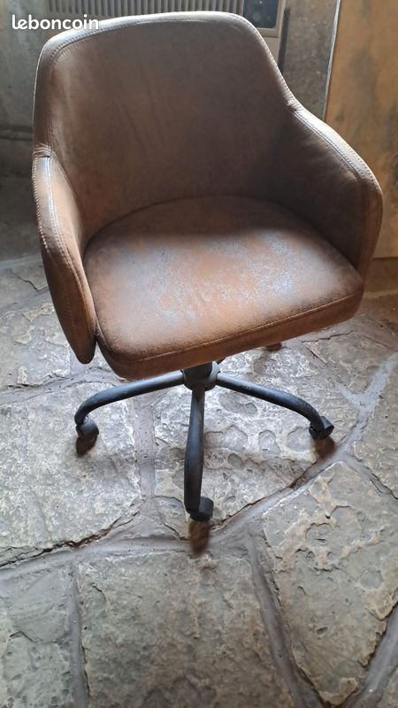 Lot de 7 fauteuils de bureau / salle à manger – Style Industriel / Vintage (image 8)