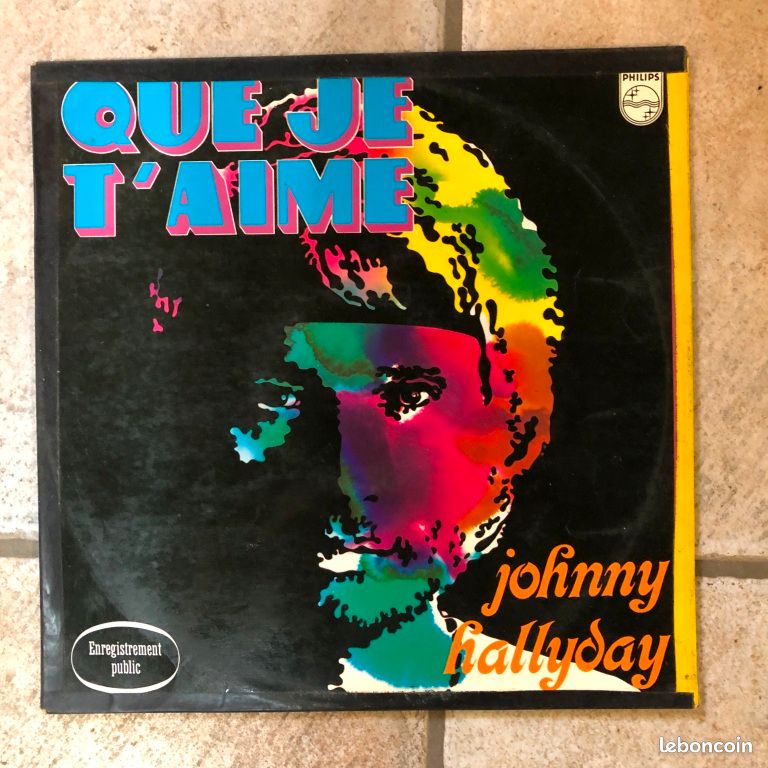 Johnny hallyday public que je t'aime vinyle 33t (image 1)
