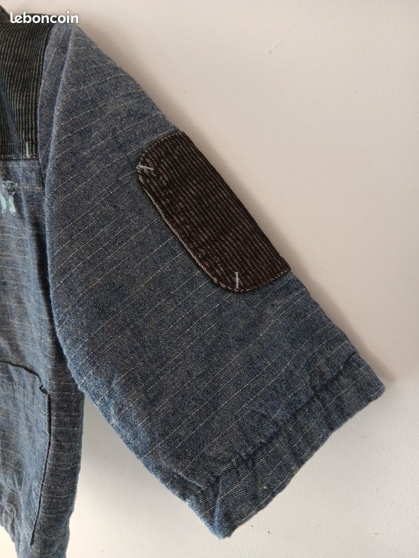 Veste jeans matelassée, canari baby, 6 mois (image 2)