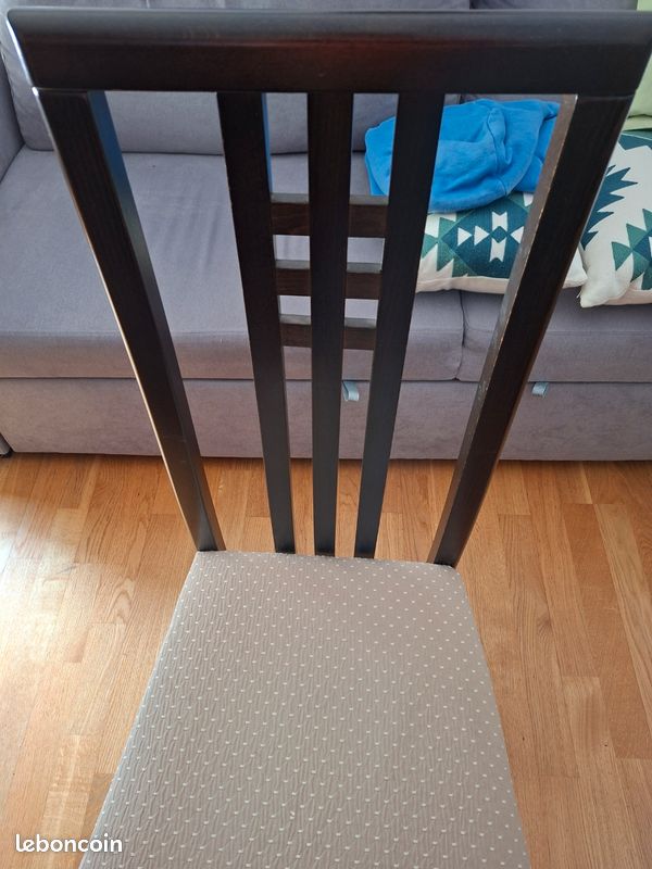 Table en verre avec rallonges et 4 chaises (image 9)