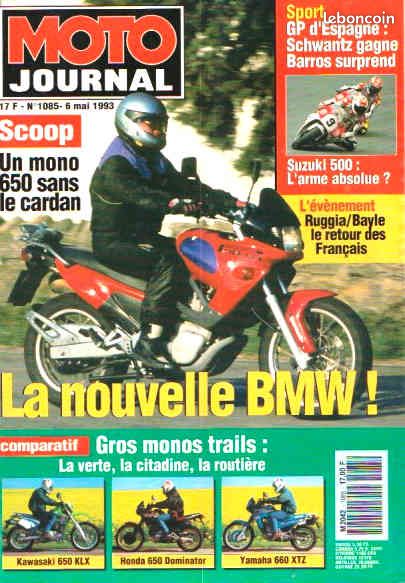 MJ 1085 Kawasaki 650 KLX Yamaha 660 XTZ Ténéré HONDA 650 Dominator YAMAHA YR5 350 BMW F650 Kevin Schwantz (image 1)