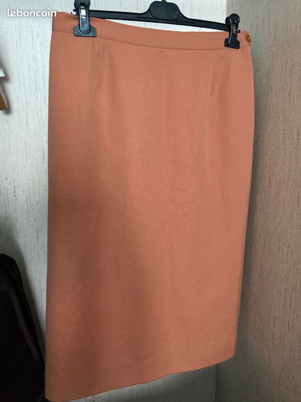 Jupe Rodier Paris , Orange , Taille 46 (image 2)