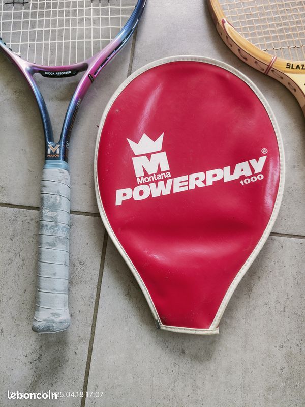 Bel ENSEMBLE de deux raquettes de tennis SLAZENGER en