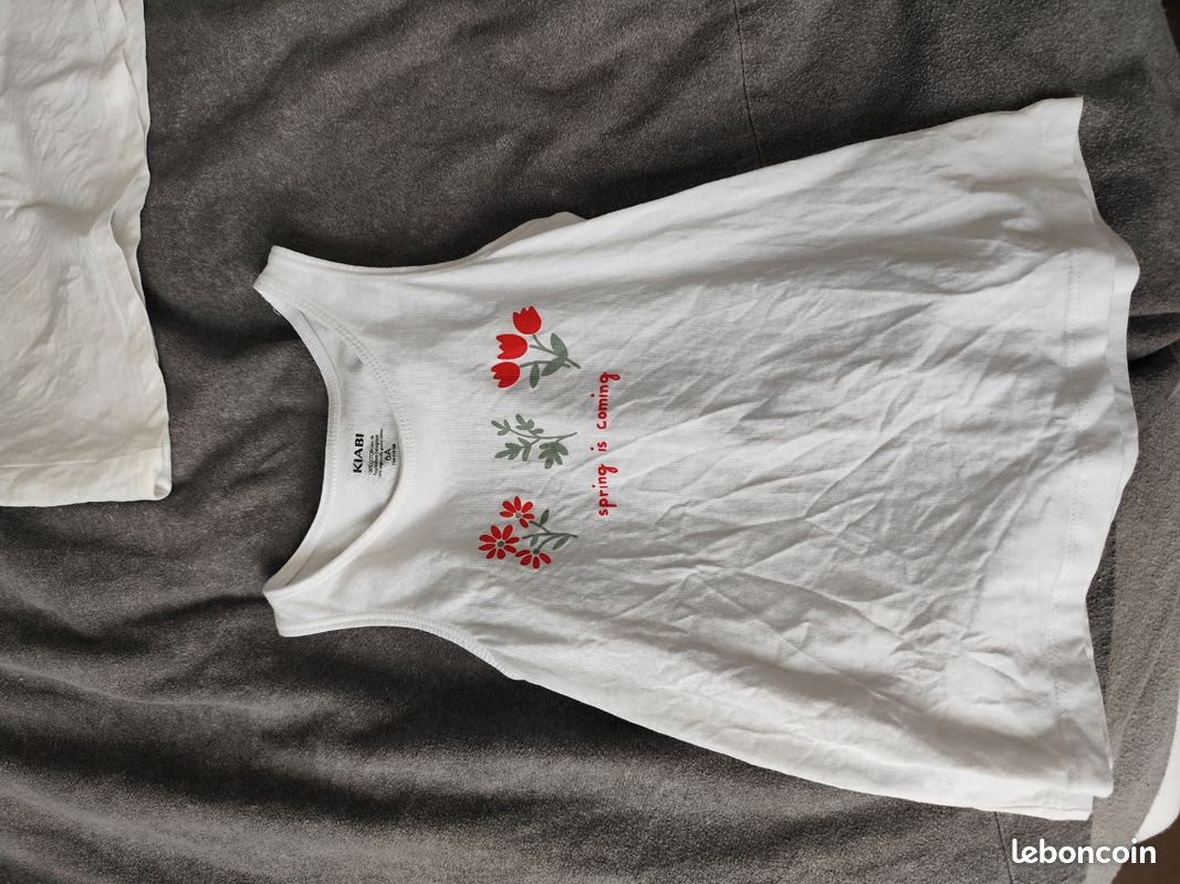 T-shirt enfant IMPERIAL pour fille en coton blanc uni