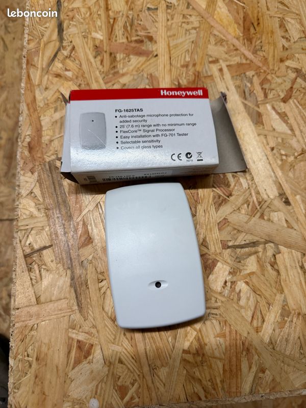 Détecteur De Bris De Verre Honeywell Intellisense FG-1625F Encastré, Filaire, Neuf Sous Boîte