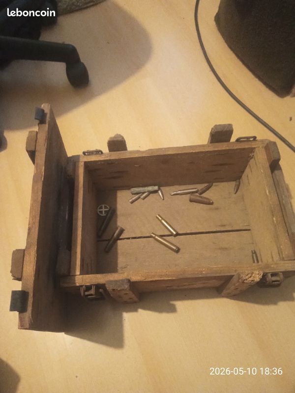 Coffret en bois pour munitions vintage (image 5)