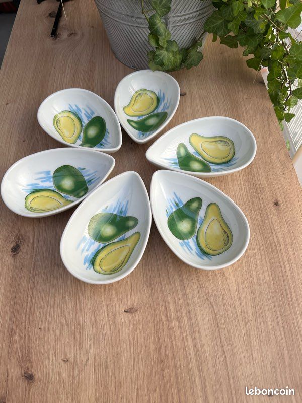 Lot de 6 coupelles en porcelaine d’art – Création Florence Limoges – Made in France (image 1)