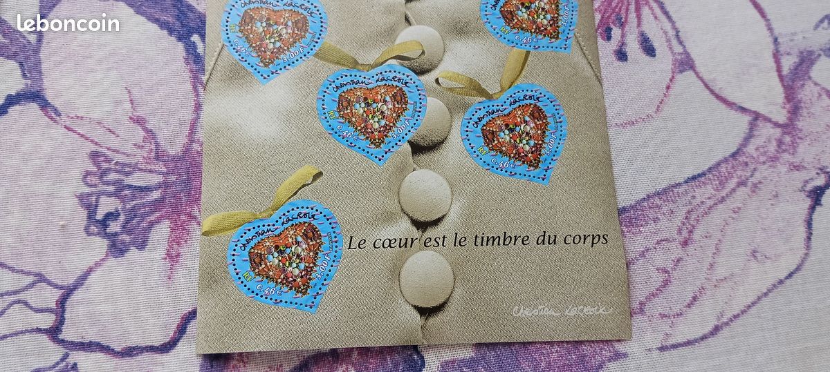 Planche philatelique le coeur est le timbre du corps (image 1)