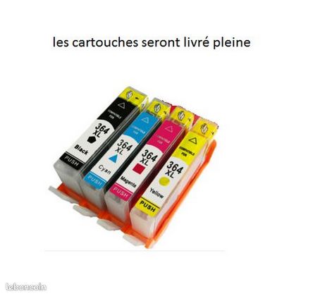 Pack de 4 cartouches rechargeables hp364xl (image 1)