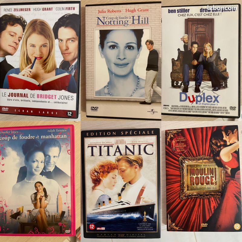 Lot de DVD type comédies romantiques (image 1)
