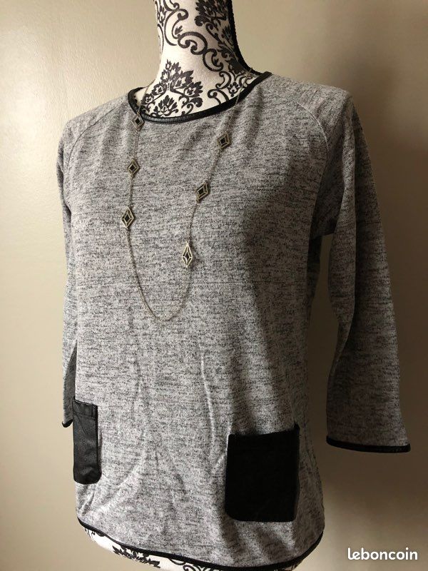 Pull manches 3/4 Taille S (image 2)