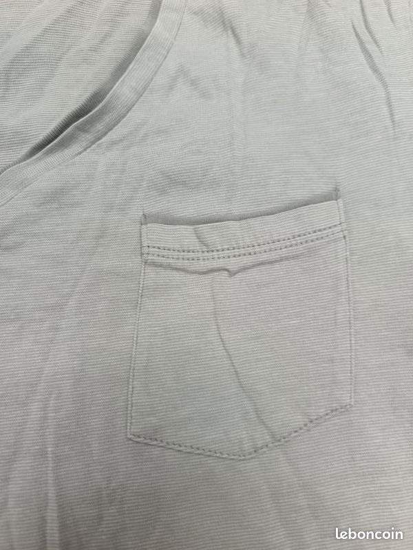 T shirt beige col v kiabi taille L (image 4)