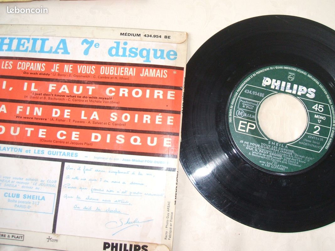 Lot 3 vinyles : sheila / production carrère & plait (image 4)