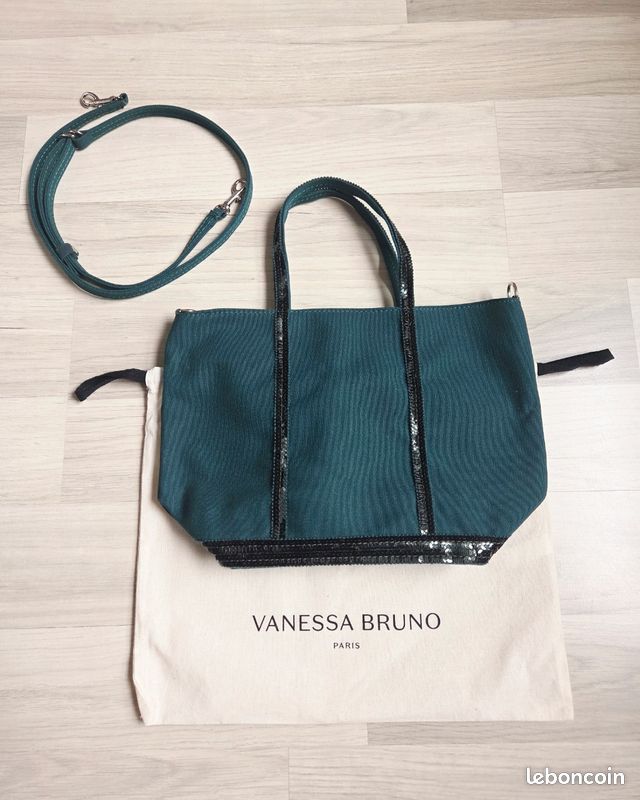 Sac cabas Vanessa Bruno vert foncé Accessoires Bagagerie