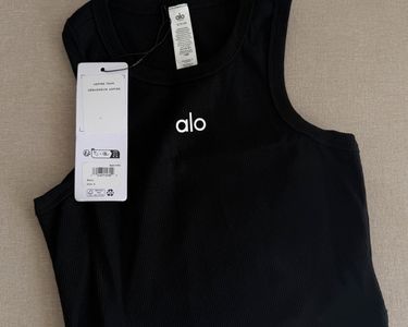 Débardeur Femme Noir Alo Yoga - Taille M - Parfait Pour Le Sport Et Le Quotidien