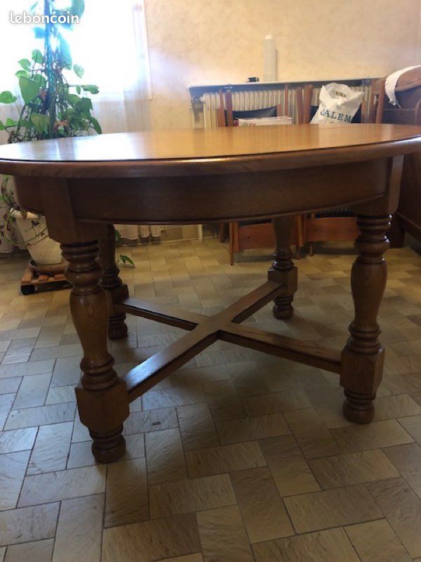 Table ronde et rallonge (image 3)