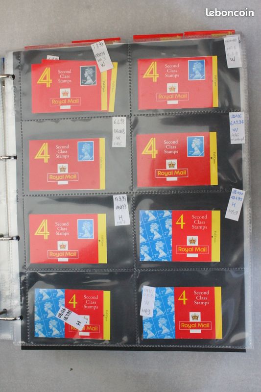 29 Carnets de timbres de GB (page 5 à 8) (image 1)